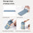190 x 75cm Ultralight Adult Envelope Sleeping Bag for Outdoor Camping Travel Mountaineering - Blue - 3