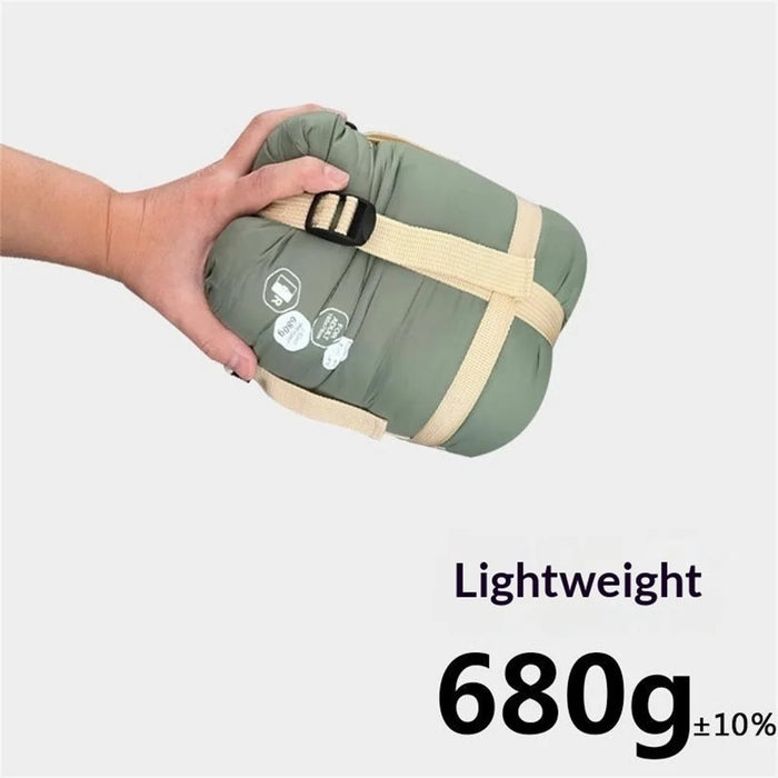 190 x 75cm Ultralight Adult Envelope Sleeping Bag for Outdoor Camping Travel Mountaineering - Blue - 4