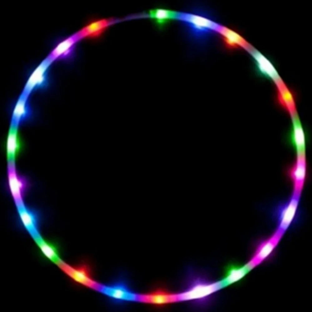 90cm LED Fitness Hoop Colorful Light Up Detachable Waist Hoop for Sports Training - 6