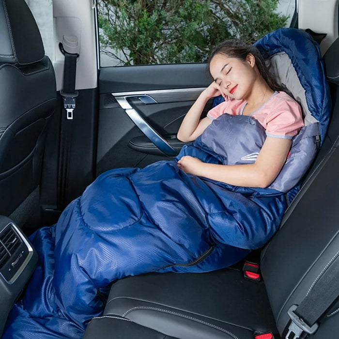 BSWOLF BSW-SL065 1KG Sleeping Bag Body Protection Sleeping Cover Backpacking Sleeping Bag Comfortable Camping Gear - Navy Blue - 4