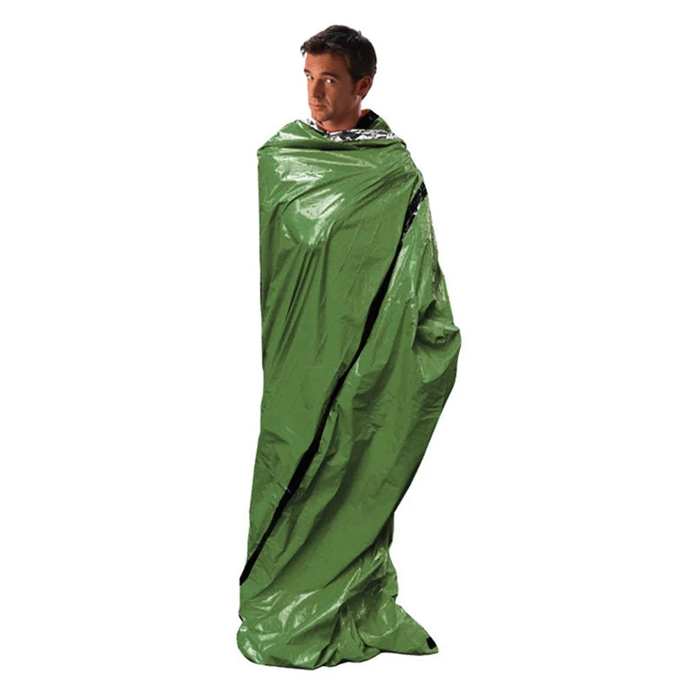 LUCKSTONE First Aid Emergency Sleeping Bag Keep Warm Portable Survival Gear for Outdoor Camping Hiking - 4