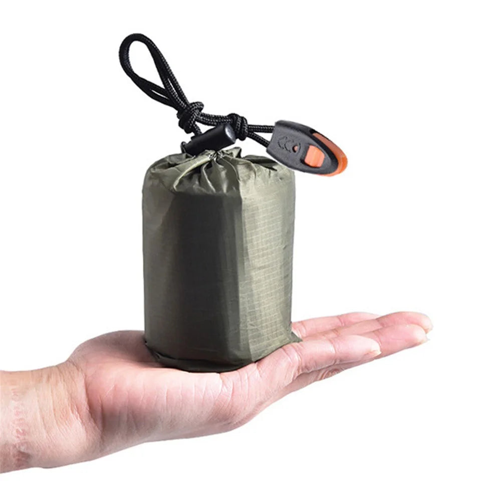 LUCKSTONE First Aid Emergency Sleeping Bag Keep Warm Portable Survival Gear for Outdoor Camping Hiking - 5