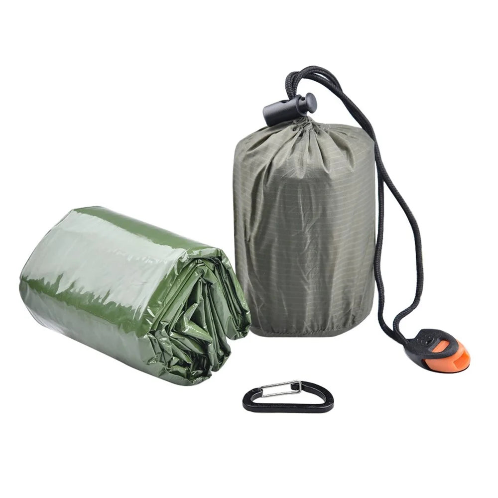 LUCKSTONE First Aid Emergency Sleeping Bag Keep Warm Portable Survival Gear for Outdoor Camping Hiking - 6