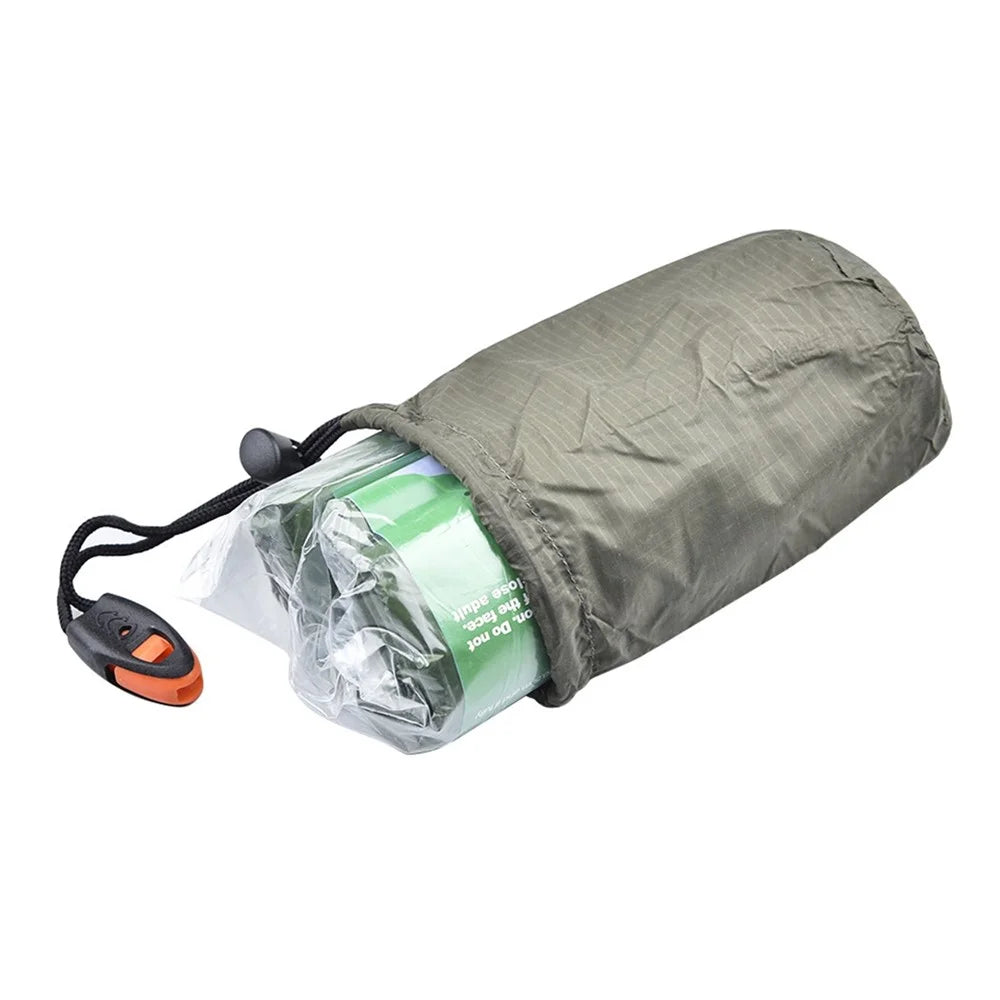 LUCKSTONE First Aid Emergency Sleeping Bag Keep Warm Portable Survival Gear for Outdoor Camping Hiking - 7