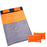 DESERT&FOX Double Sleeping Bag 2 Person Outdoor Camping Hiking Thick Sleeping Bag with 2 Pillows - Orange/Grey - 1
