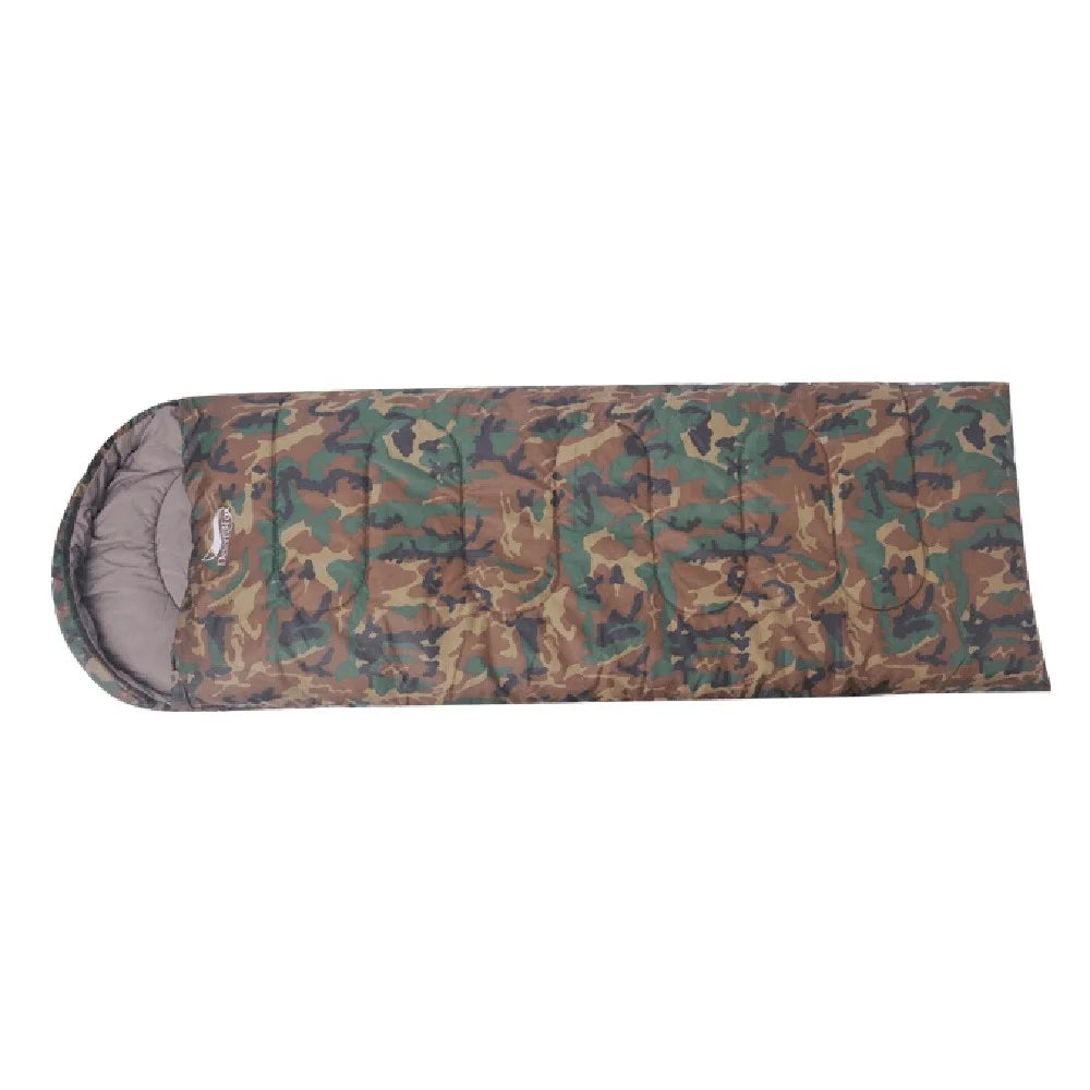 DESERT&FOX Outdoor Ultra-light Camouflage Adult Envelope Sleeping Bag Camping Hiking Warm Hollow Cotton Sleeping Bag - 2