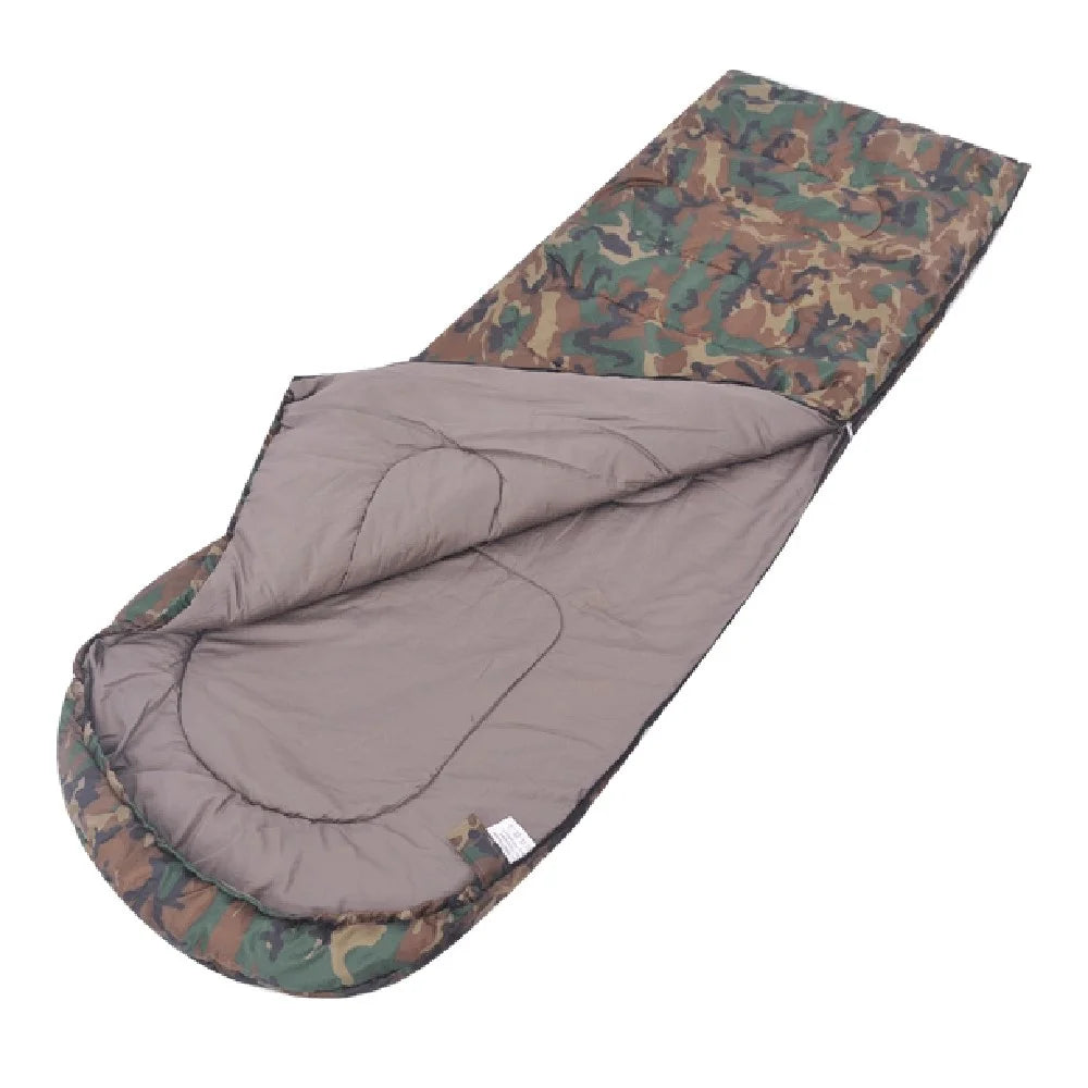 DESERT&FOX Outdoor Ultra-light Camouflage Adult Envelope Sleeping Bag Camping Hiking Warm Hollow Cotton Sleeping Bag - 3