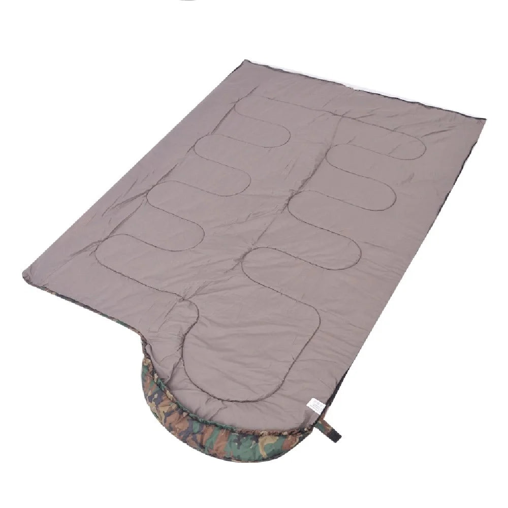 DESERT&FOX Outdoor Ultra-light Camouflage Adult Envelope Sleeping Bag Camping Hiking Warm Hollow Cotton Sleeping Bag - 4