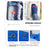 Camping Mattress Sleeping Mat Built-In Foot Pump Inflatable Sleeping Pad - Blue - 7