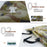 ZC-9#25 Self Inflating Sleeping Pad Camping Mattress Sleeping Mat for Camping Hiking - Army Green - 3