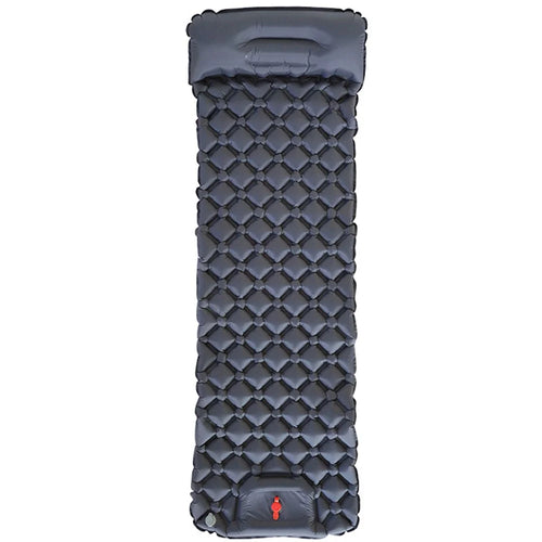 LX-T04 Easy Inflatable Camping Mattress Sleeping Mat TPU+Nylon Sleeping Pad - Navy Blue - 1