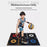 Adult Size Basketball Footwork Training Mat Anti-Slip Rubber Base Basketball Control Mat, 120cm x 86cm x 2.5mm - 2