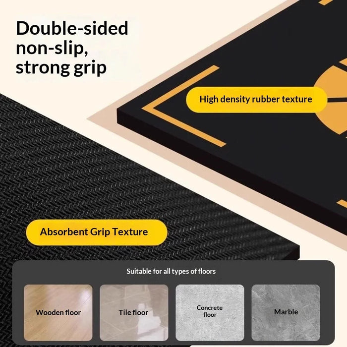 Adult Size Basketball Footwork Training Mat Anti-Slip Rubber Base Basketball Control Mat, 120cm x 86cm x 2.5mm - 4
