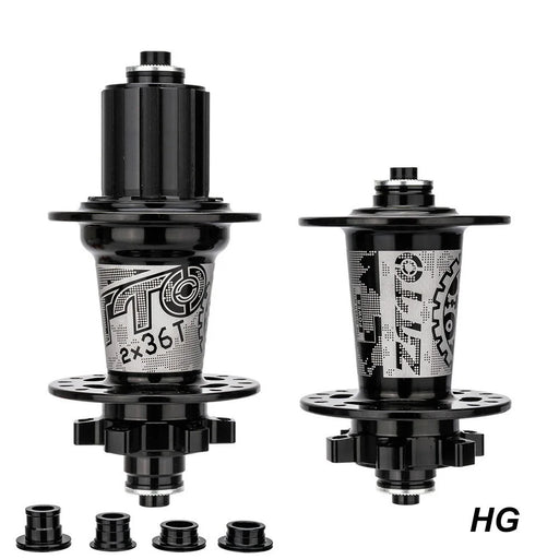 ZTTO DR290 1 Pair MTB Bicycle 8-13 Speed Disc Brake Hub 32 Holes 6 Pawls Thru Axle Bike Disc Brake Hub - Black HG - 1