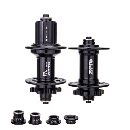 ZTTO P3 1 Pair MTB Bicycle 8-11 Speed 32H 6 Pawls Aluminum Alloy Disc Brake Hub - Black HG - 1