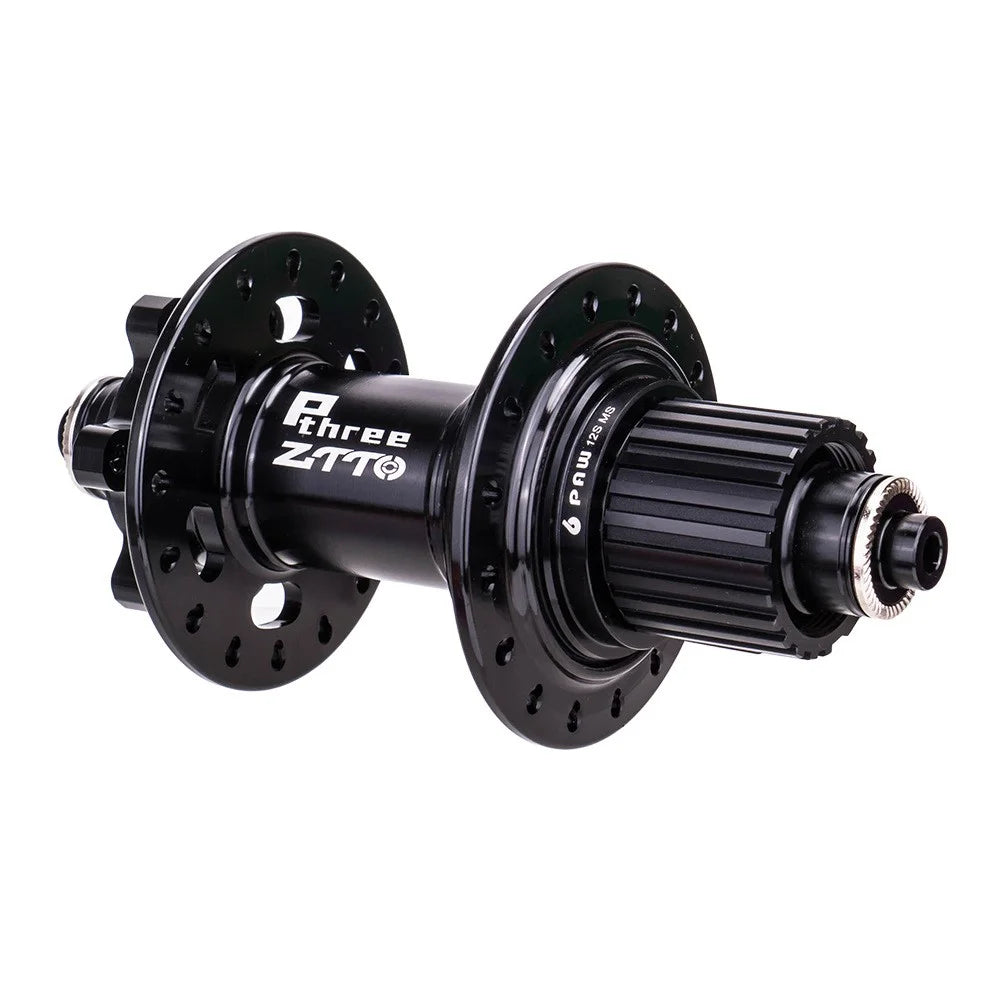 ZTTO P3 1 Pair MTB Bicycle 8-11 Speed 32H 6 Pawls Aluminum Alloy Disc Brake Hub - Black HG - 6