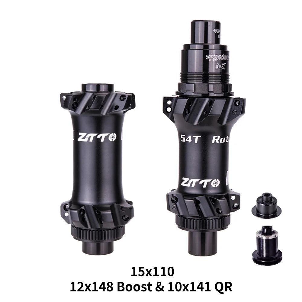 ZTTO M1 Aluminum Alloy 1 Pair MTB Bicycle Hub 28 Holes 54T Ratchet Freehub Hub - XD - 6