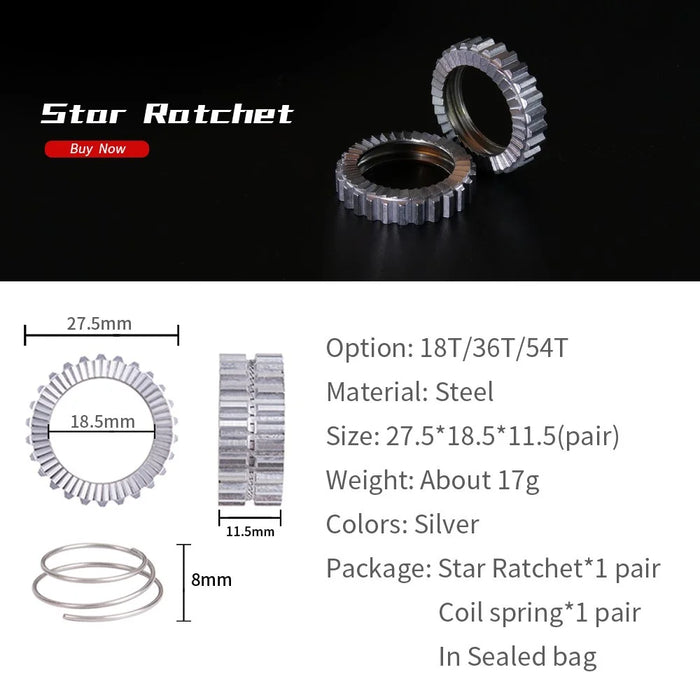 ZTTO 002 Mountain Bike Star Ratchet Hub Upgrade Kit for DT Swiss Hubs - 18T - 6