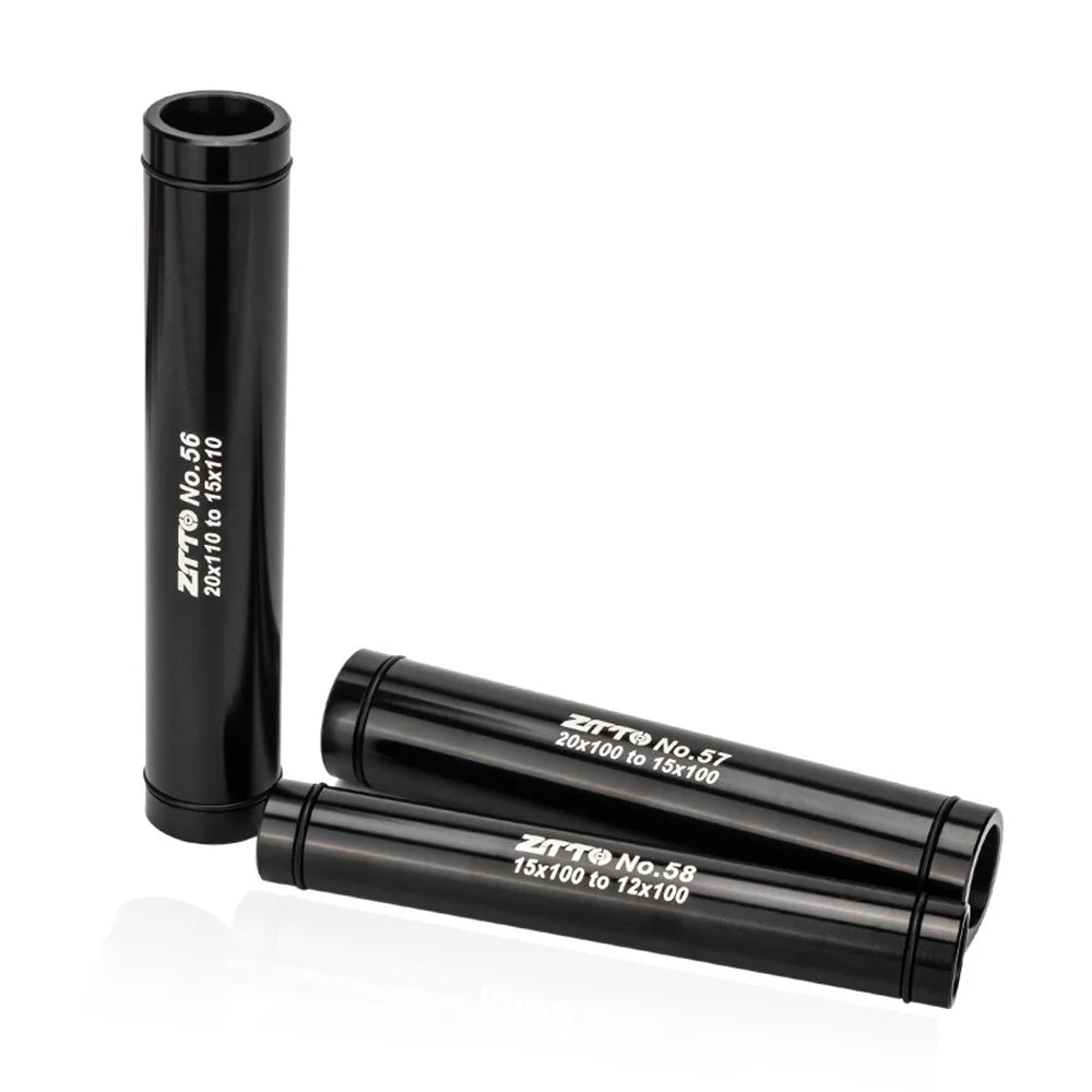 ZTTO Bicycle Wheel Fork Axle Aluminum Alloy Quick Release Thru Axle Skewer Adapter - 15x100 to 9mm QR Black - 2