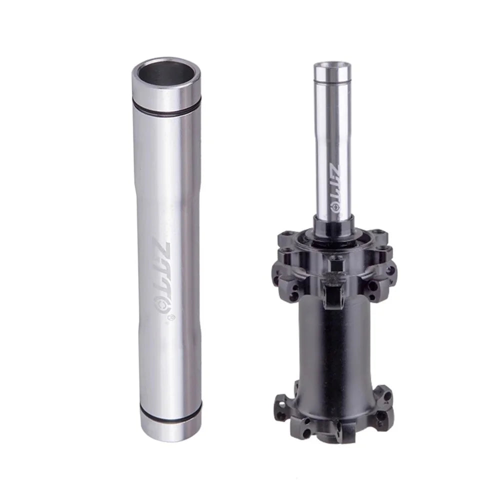 ZTTO Bicycle Wheel Fork Axle Aluminum Alloy Quick Release Thru Axle Skewer Adapter - 15x100 to 9mm QR Black - 3