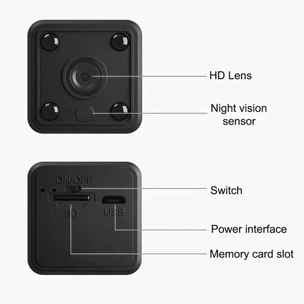X6 Wireless Camera Wifi Home Security Cam Night Vision HD 1080P Webcam - 4
