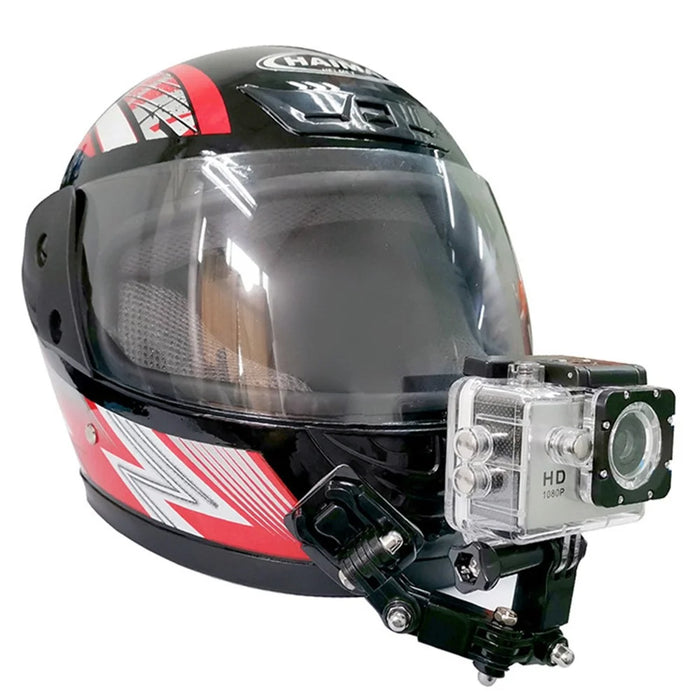 Full Face Motorcycle Helmet Chin Mount Jaw Holder Strap Universal for GoPro Hero 8/7/5 - 6