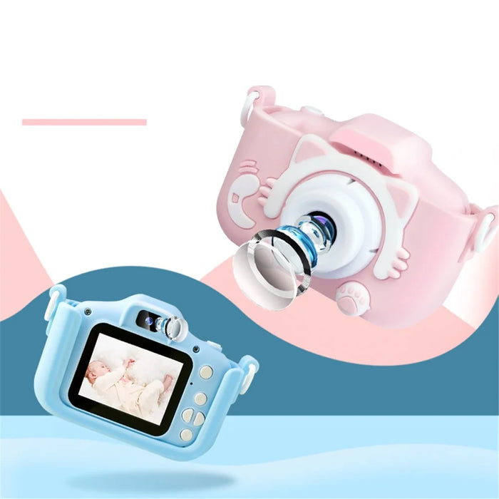 X2C 2.0 inch Screen Kids Digital Camera 1080P Video Photo Game Children's Camera with 400mAh Battery - Blue - 4