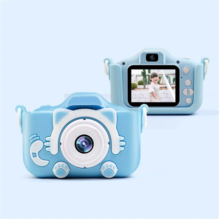 X2C 2.0 inch Screen Kids Digital Camera 1080P Video Photo Game Children's Camera with 400mAh Battery - Blue - 6