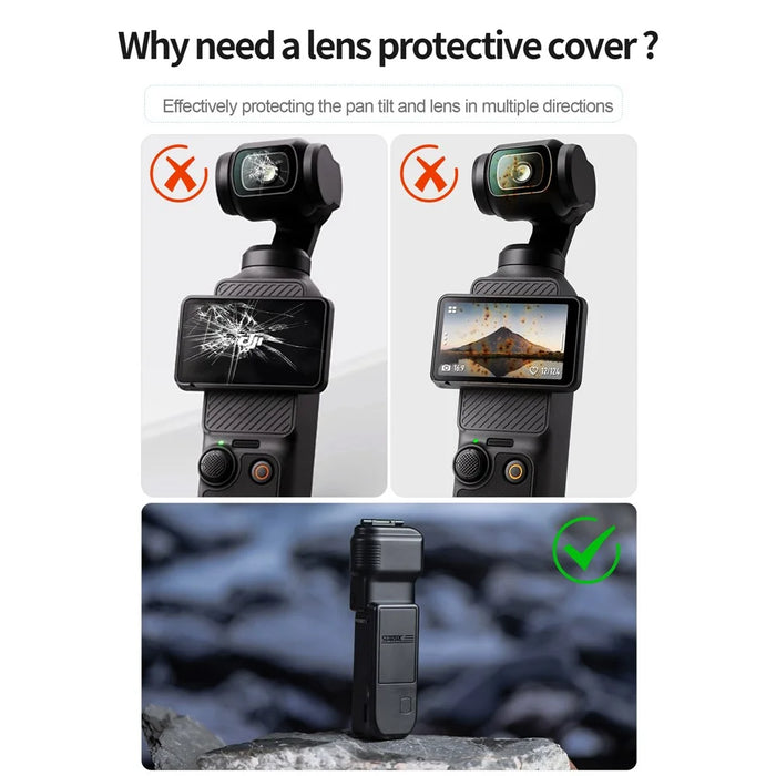 STARTRC 1139099 For DJI Osmo Pocket 3 Plastic Gimbal Protector Screen Lens Cover - 4