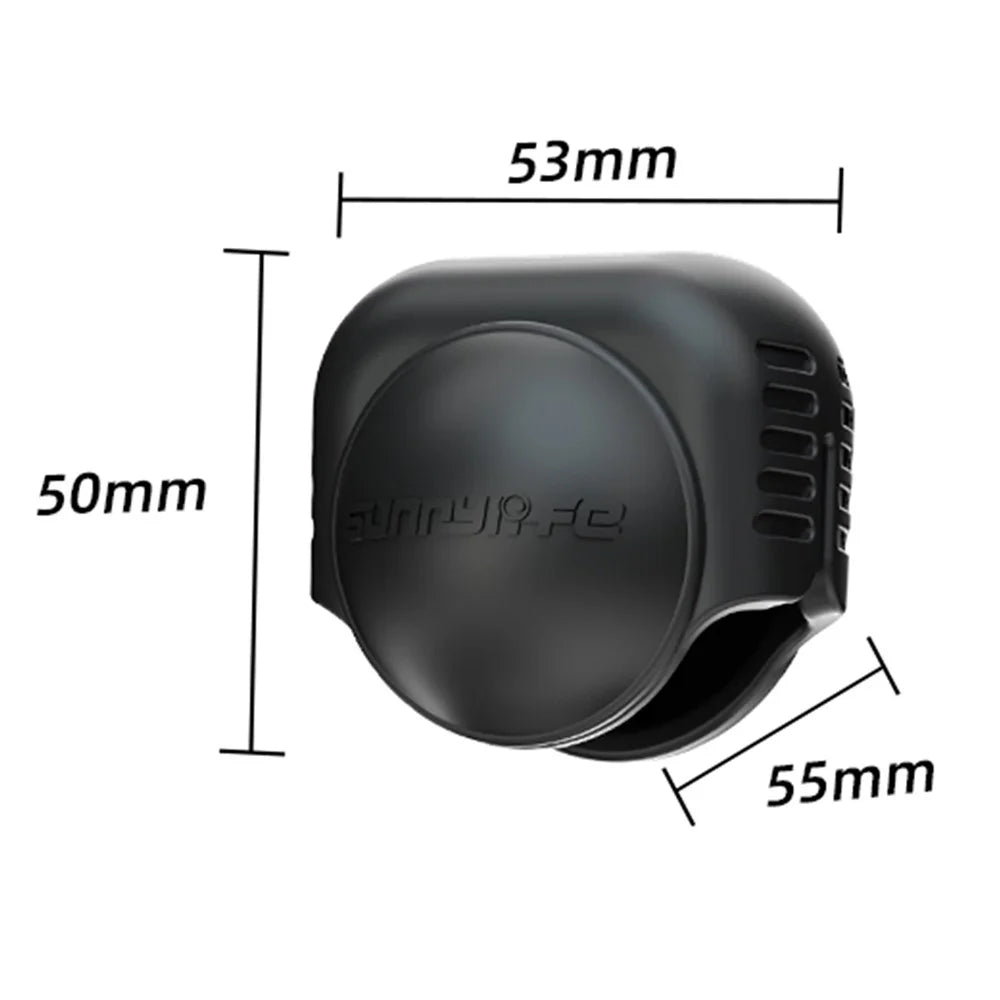 SUNNYLIFE X4-BHT817 for Insta360 X4 Camera Lens Cap Silicone Protective Case - Black - 4