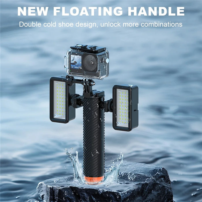FLW006 Cold Shoe Interface Floating Hand Grip Diving Buoyancy Stick for Gopro / DJI Action / Insta360 Sport Camera - 3