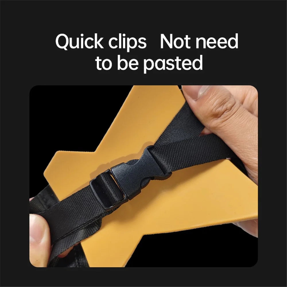JX-XBDO1-MM For GoPro Action Camera Helmet Chin Holder Strap with Magnetic Base + Mini Adapter + Phone Clip - 3