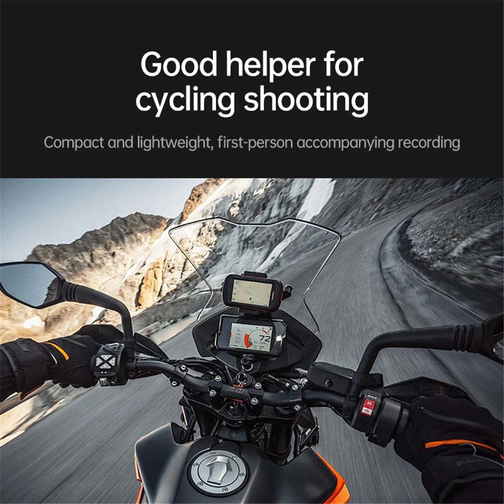 JX-XBDO1-MM For GoPro Action Camera Helmet Chin Holder Strap with Magnetic Base + Mini Adapter + Phone Clip - 5