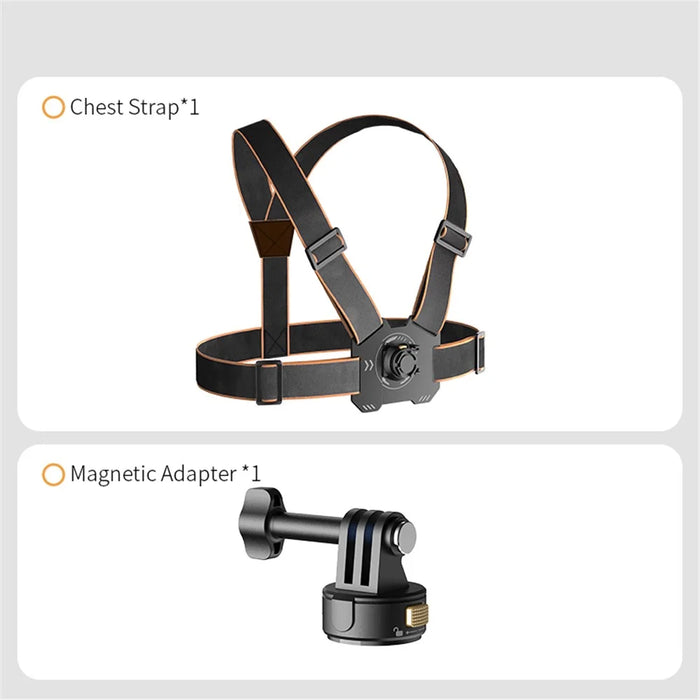 Gp-032 POV Photography Magnetic Quick Release Vest-Style Chest Strap Brace - 2
