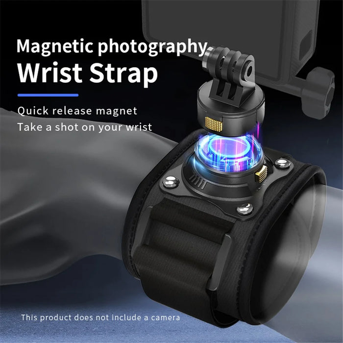 Gp-038 Magnetic Action Camera Wrist Strap Mount Quick Release Bracket Holder (Basic Version) - 2