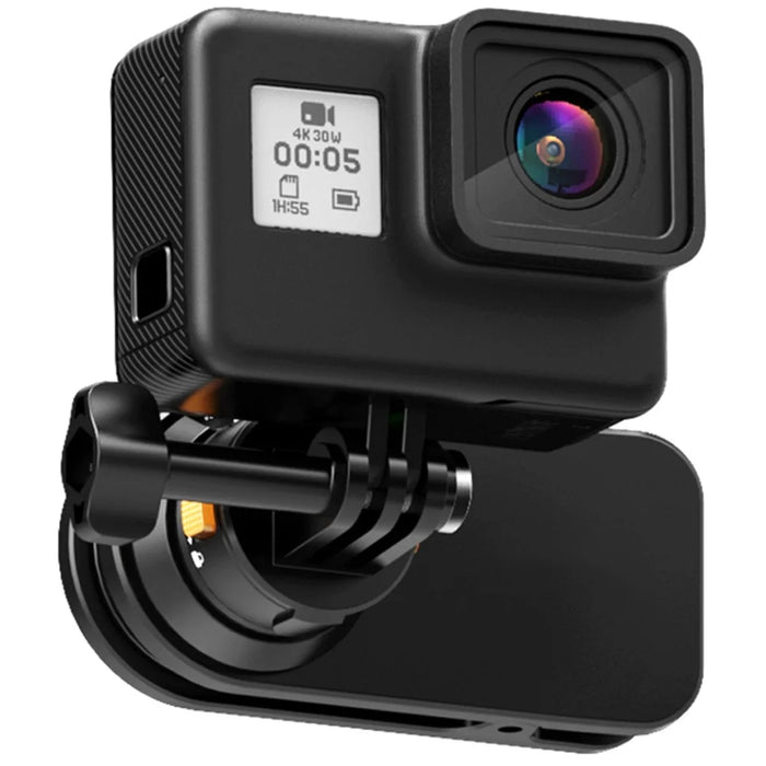 Gp-039 Clip to Backpack Camera Mount with Magnetic Phone Holder+Magnetic Quick Release Bracket for GoPro - 1