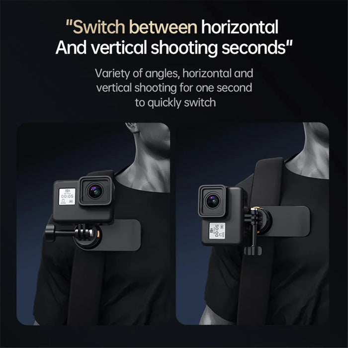 Gp-039 Clip to Backpack Camera Mount with Magnetic Quick Release Bracket for GoPro - 3