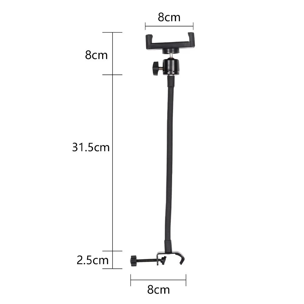 X003 Metal Clamp Flexible Extension Hose Phone Holder for Photography Light Stand - 2