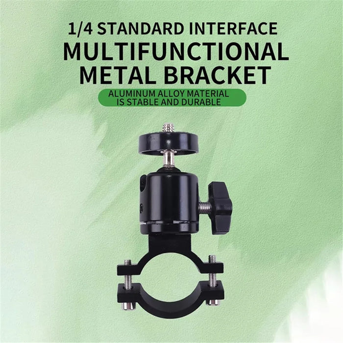 X029 Bicycle Action Camera Holder Aluminum Alloy Rotatable Bike Handlebar Camera Mount Adapter - 5