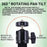 X029 Bicycle Action Camera Holder Aluminum Alloy Rotatable Bike Handlebar Camera Mount Adapter - 6