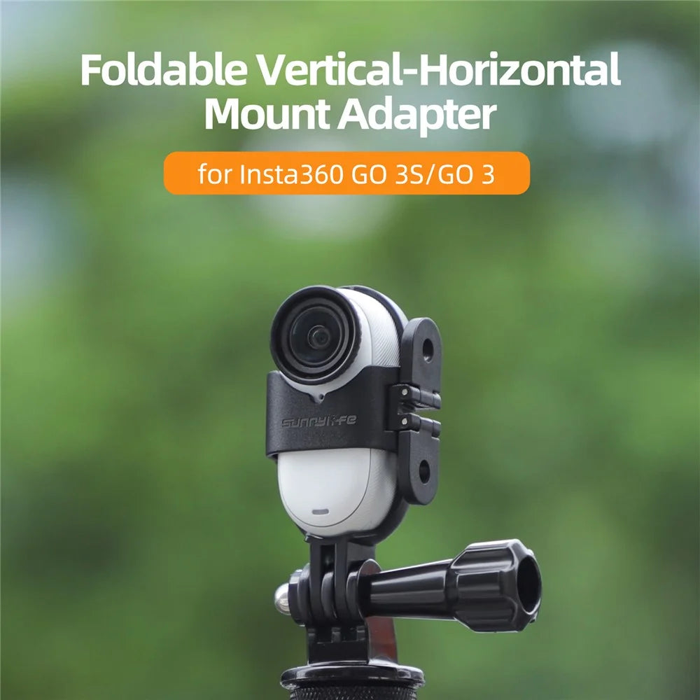 SUNNYLIFE G3S-ZJ843 For Insta360 GO 3S / GO 3 Vertical Horizontal Shooting Bracket Plastic Mount Adapter - 2