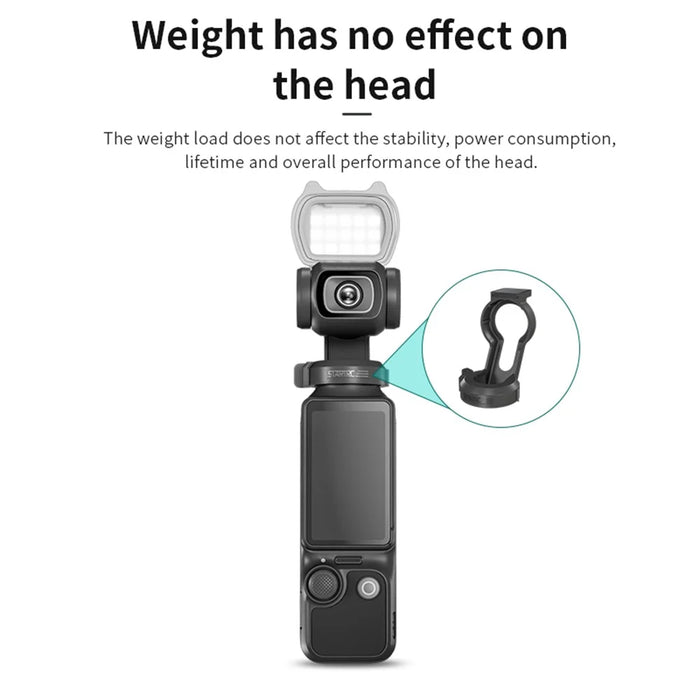 STARTRC 1140712 For DJI Osmo Pocket 3 Cat Ear Design LED Fill Light 3 Modes Magnetic Camera Fill Lamp - 6