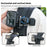 For GoPro / DJI / Insta360 Action Camera 360 Degrees Rotation Backpack Clip Camera Mount Bracket - 6