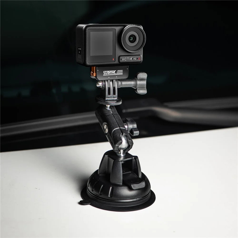 STARTRC 1146356 Expansion Adapter for DJI Osmo Action 4 / 3 Metal Magnetic Folding Expansion Base - 2