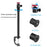 PULUZ PU3064B C-Clamp with Ball Head Gimbal Adjustable Center Column Extension Rod, Rod Length 33-60cm - 3