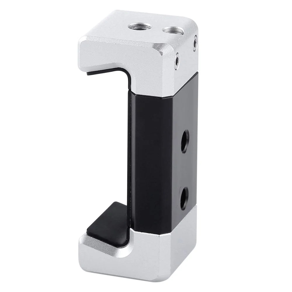 PULUZ PU370 Cold Shoe Adapter Phone Clamp Aluminum Alloy Retractable Phone Clip - 5