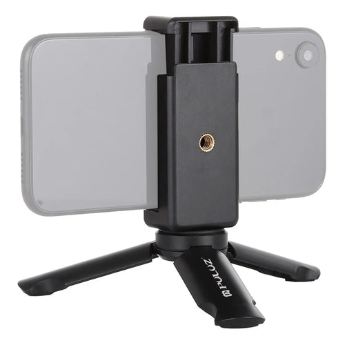 PULUZ PU373 For DJI Osmo Action Series / Smartphone Folding Mini Tripod with Universal Phone Clamp - 1