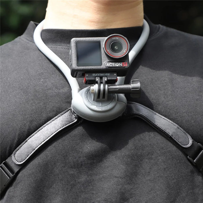 SUNNYLIFE ZJ847 Neck Mount for Action Cameras Quick-Release Camera Holder 360-Degree Rotation - 4