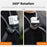 SUNNYLIFE ZJ847 Neck Mount for Action Cameras Quick-Release Camera Holder 360-Degree Rotation - 6