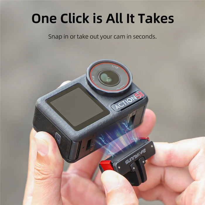 SUNNYLIFE OA5-AD887 Magnetic Extension Adapter for DJI Osmo Action 5 Pro / 4 / 3 / 2 Action Camera - 5